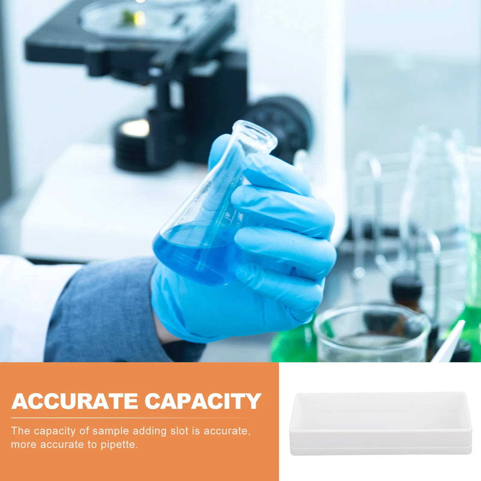 20pcs Sample Adding Slots Smooth Inner Surface Accurate Pipetting Reagent Containers Laboratory Supplies Liquid Transferring