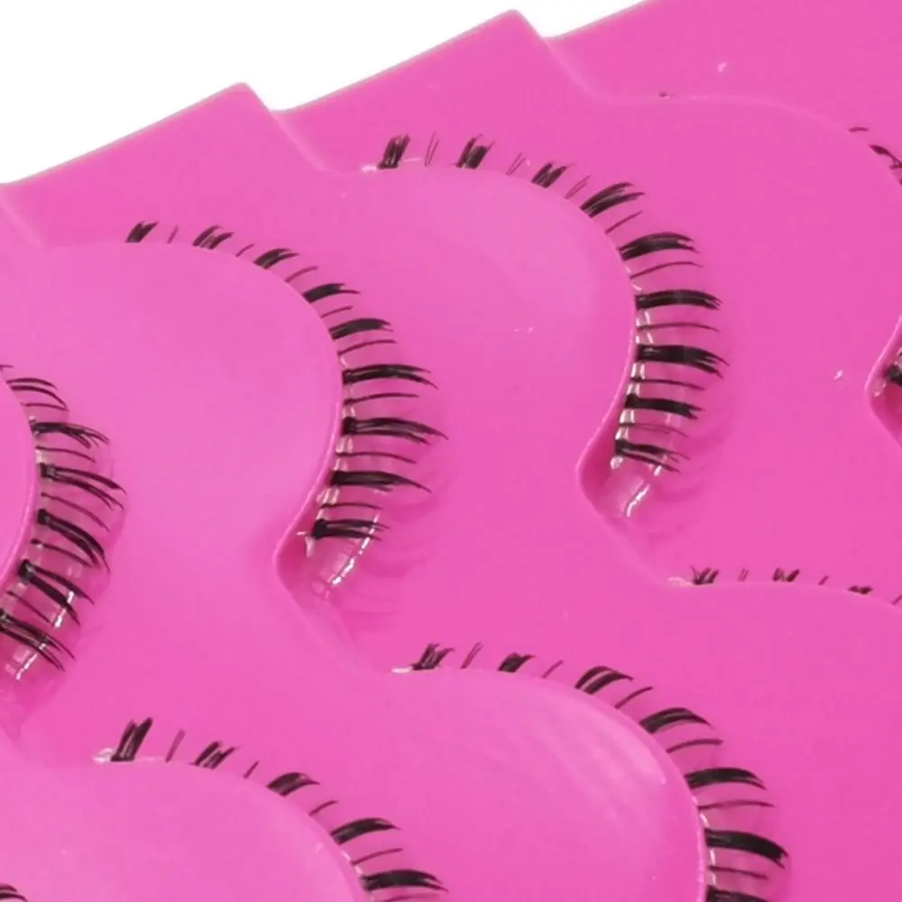 5 paia di ciglia morbide inferiori fascia trasparente Manga sotto le ciglia ciglia fatte a mano drammatiche Manga Bottom Lashes Extension ciglia