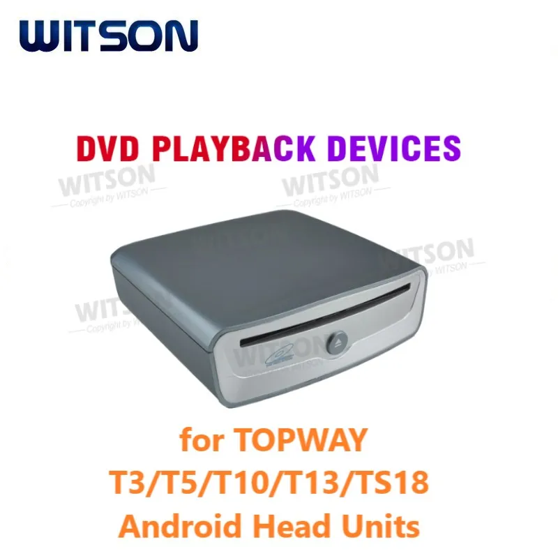 

WITSON Exclusive DVD Player Box for TOPWAY T3/T5 T10 T13 TS18 Android Head Units Only Solution for Disc Playback