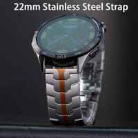 22mm Stainless Steel Strap for Huawei Watch GT5 Pro/GT5/GT4 3 46mm Metal Bracelet Belt For Huawei Watch 4 Pro/GT2 3 Pro 46mm