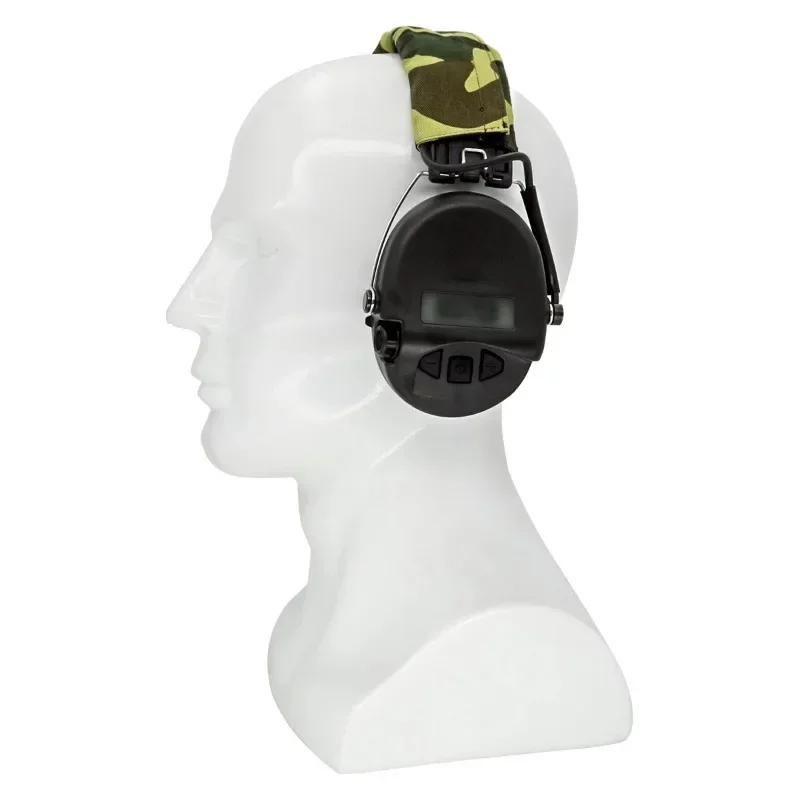 Tactical Airsoft MSASordin Headset, Active Electronic Hearing Protection Shooting Headset with Gel Earmuffs