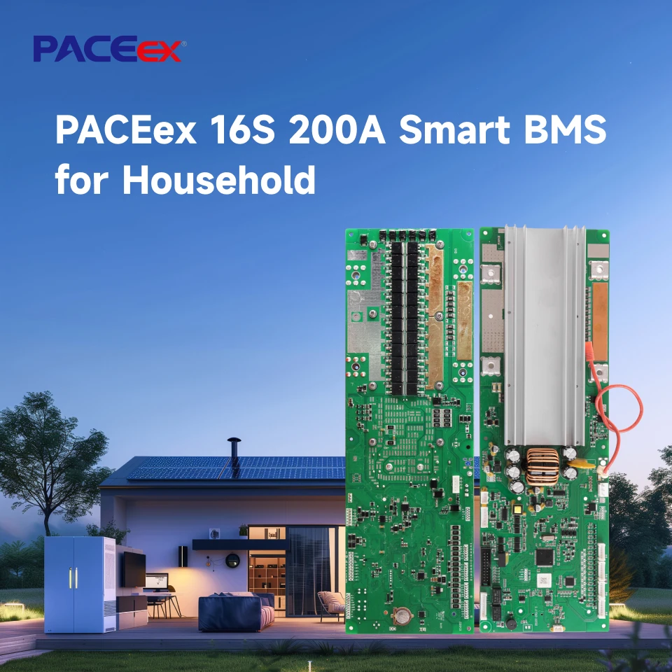 

16S 200A Household Energy Storage Battery Protection Board Home Lithium BMS Current Limited 20A with Bluetooth Wifi