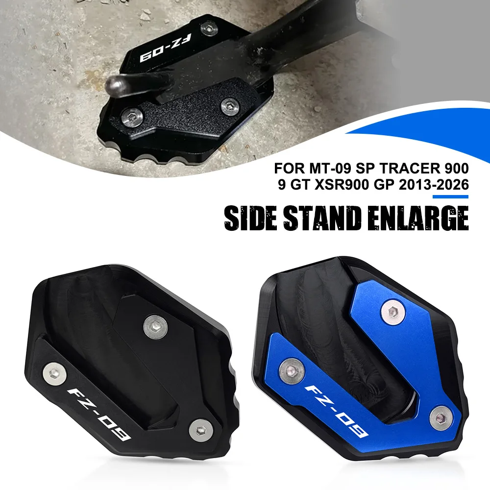 

Kickstand Foot Side Stand Extension Pad Support Plate Motorcycle For Yamaha MT-09 SP Tracer 900 9 GT XSR900 GP 2013-2025 2026