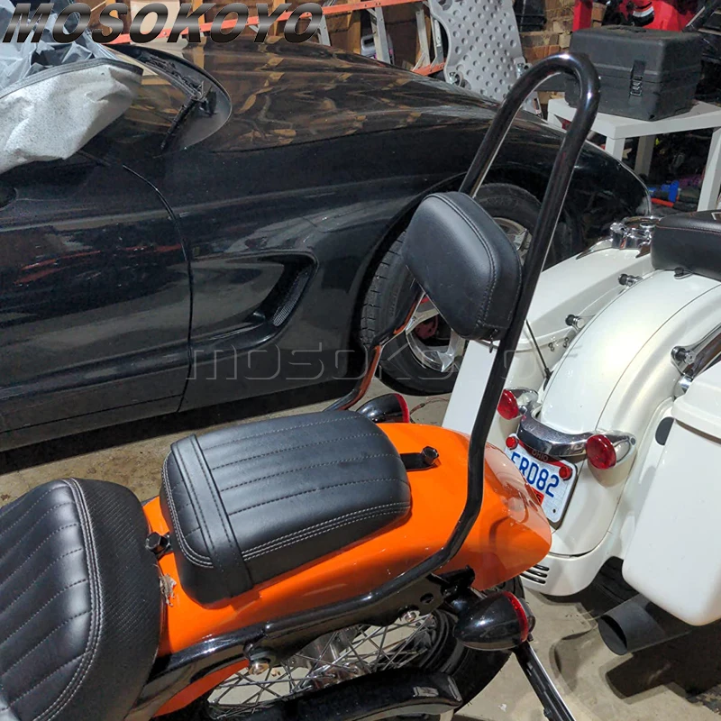 Motorcycle Accessories Sissy Bar Backrest Pad For Harley Softail Deluxe Heritage Classic Slim Dyna FXD Fat Street Bob Low Rider