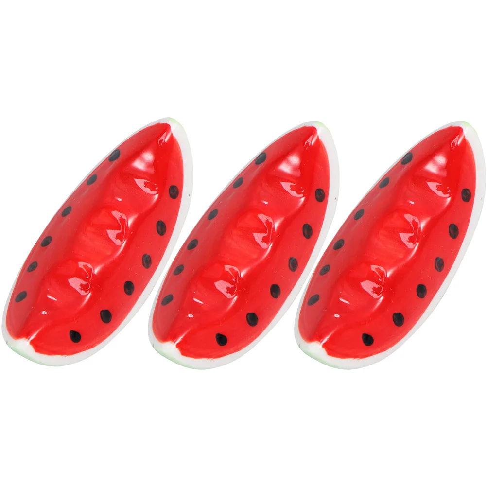 

3Pcs Watermelon Ceramic Chopstick Holder Creative Spoon Fork Rest Decorative Cute Cutlery Support for Meals Chopstick Holder