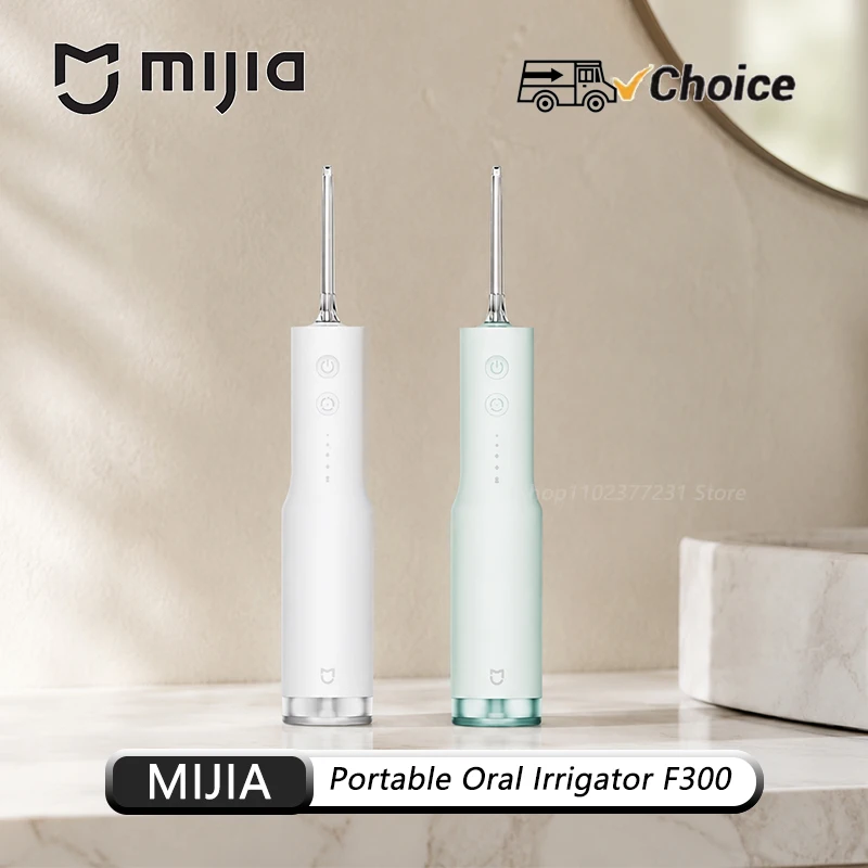 

Original MIJIA Portable Oral Irrigator F300 Dental Water Jet Water Flosser Teeth Whitening Bucal Tooth Cleaner Waterpulse