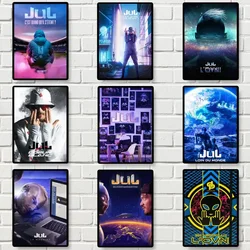 JuL C'est quand qu'il s'eteint Rapper POSTER Poster Prints Wall Pictures Living Room Home Decoration Small