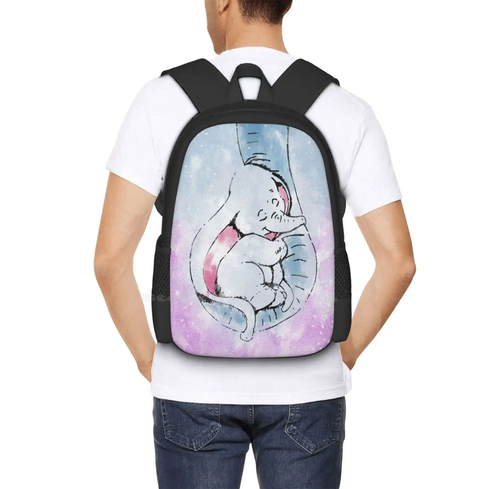 Mochila con diseño de elefante y mariposa para madre y bebé, morral a la moda, gran oferta