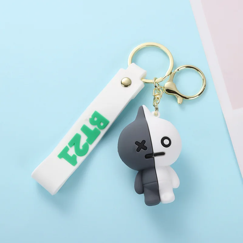 Soft Plastic Cartoon Cute Three-dimensional Pvc Soft Plastic Key Chain Key Ring Ring Bag Hanging Creative Gifts