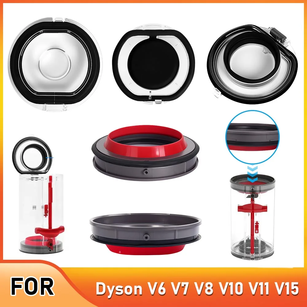 Уплотнительное кольцо и замена базовой крышки для пылесборника с верхней фиксированной пылесборником, запасная часть для пылесоса Dyson V6 V7 V8 V10 V11 V15