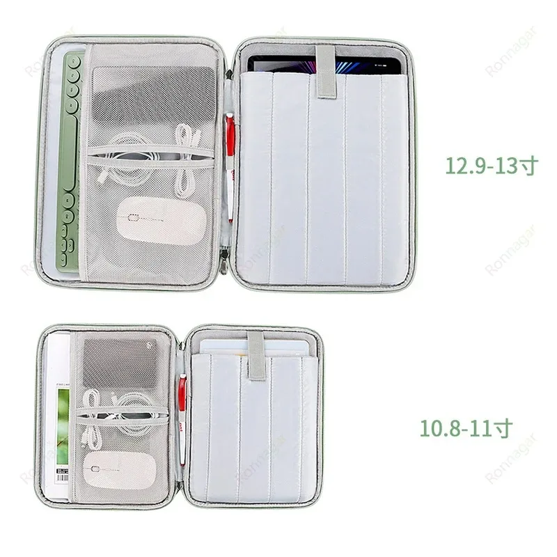 Tablet Sleeve Bag For Samsung Galaxy Tab S7 FE A9 S9 Plus A8 S6 Lite Pouch Case For Xiaomi Pad 5 6 Pro Redmi Pad SE Portable Bag