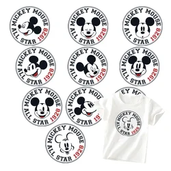 Mickey Mouse all star 1928 self-adhesive Clothing patches DIY Sewing for children vinyl stickers