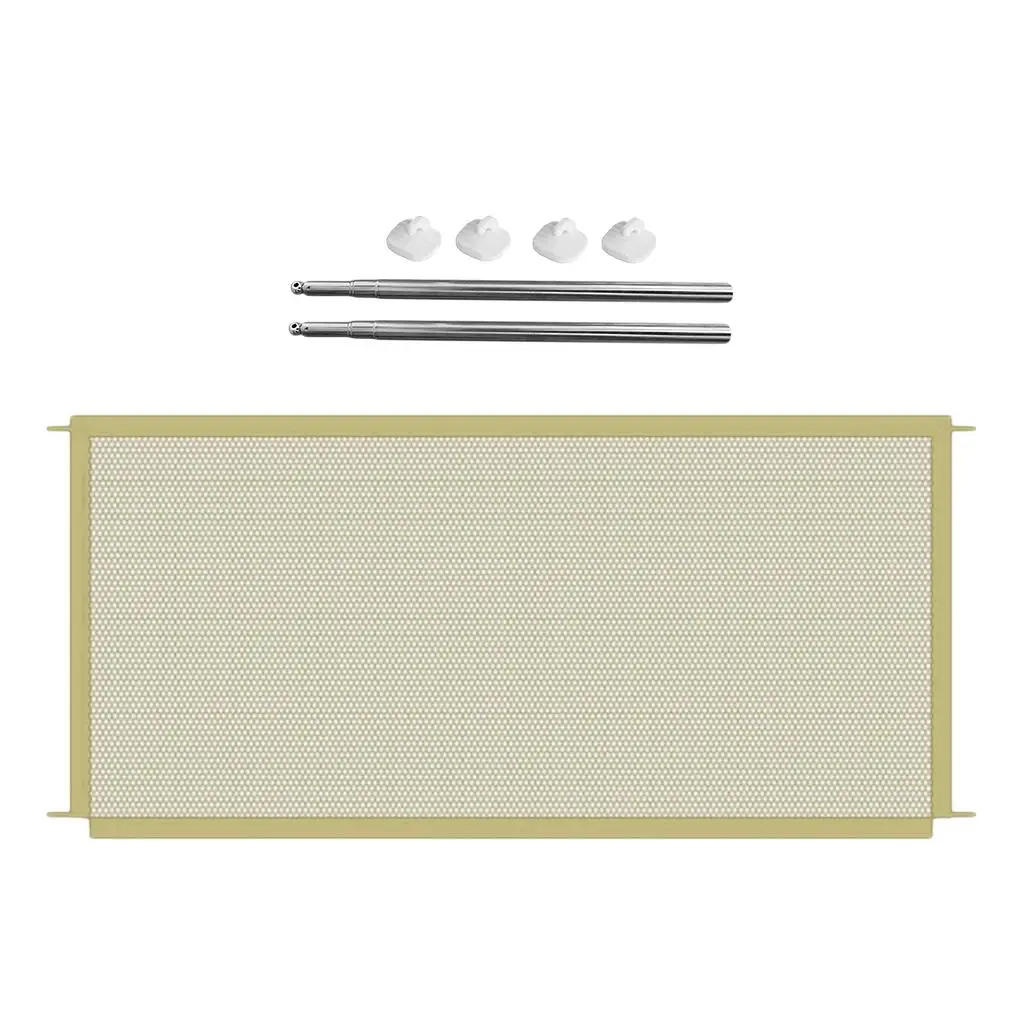 Rectangle Magic Safety Gate Polyester Pet Barrier Foldable Mesh Door for Doorway and Stair Protection