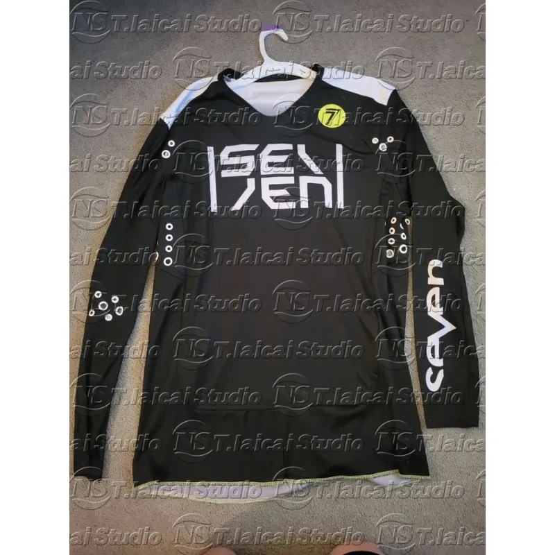 

2025 hot sale Seven MX Rival Biochemical Jersey Black White Motorcycle Motocross Sportwear Cycling quick dry Clothing for Bike
