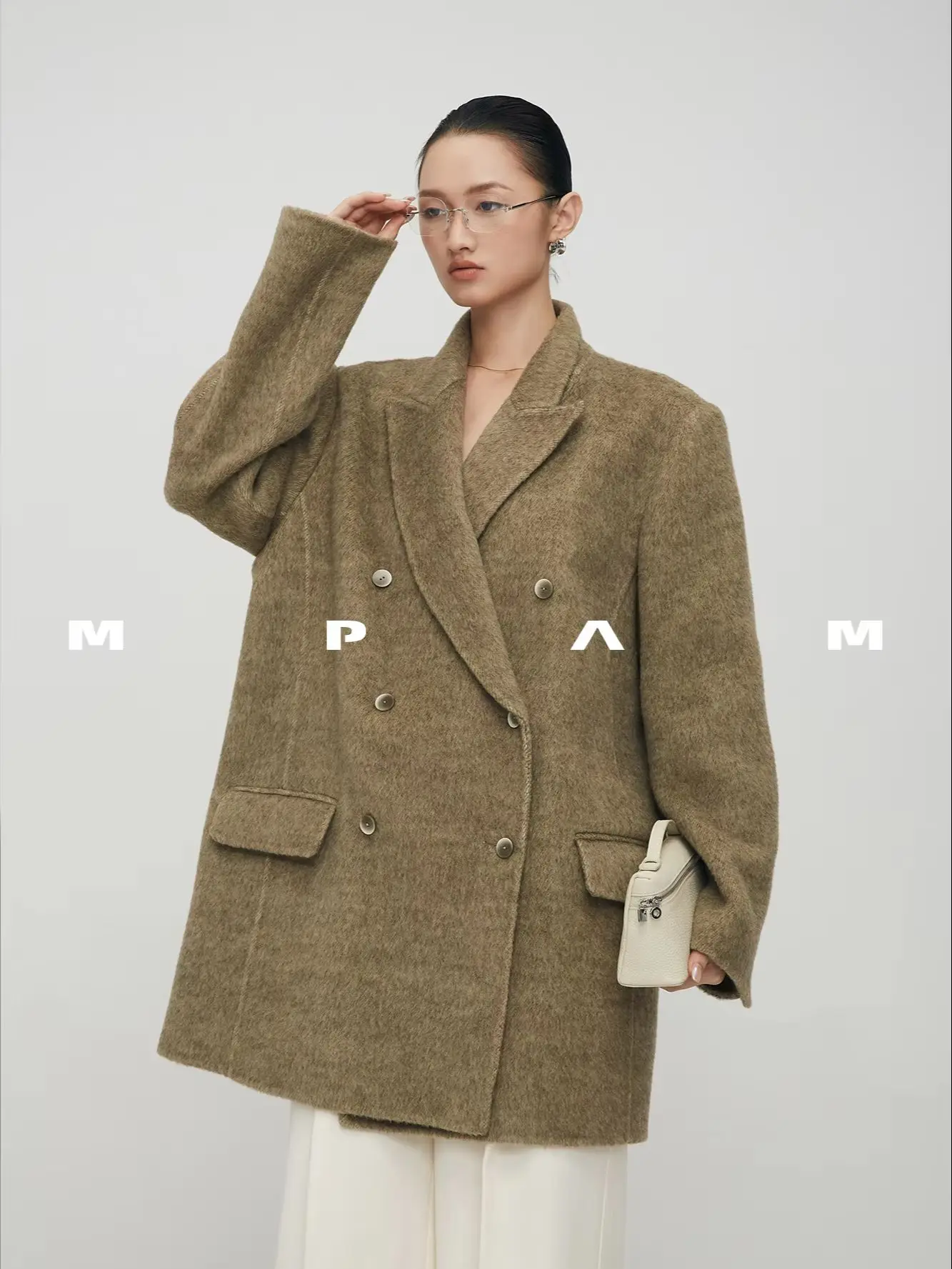 Mpam Old Money Style Blazer Coat for Women, Woolen Coat for Petite Sizes 970