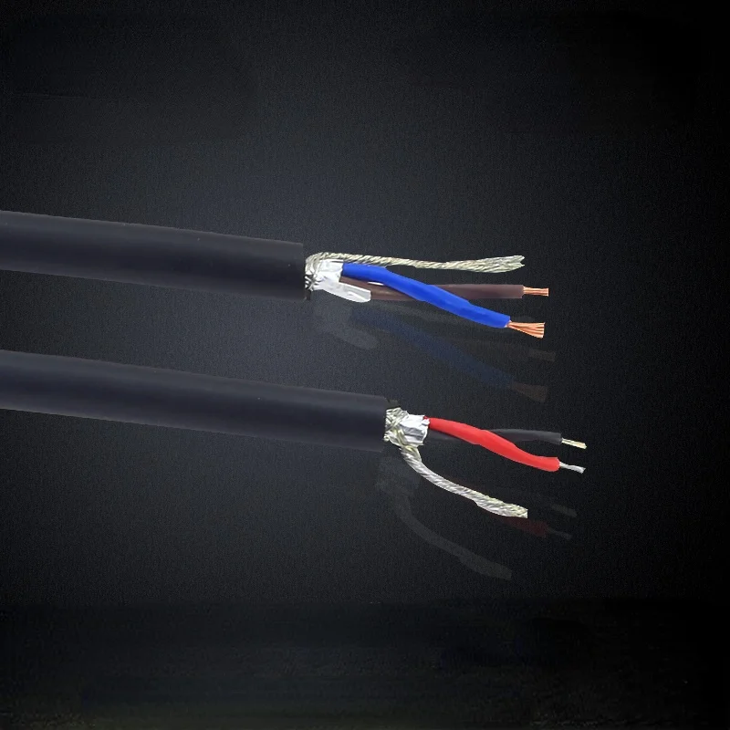 2 Core Twisted Pair Shielded Cable Pure Copper PVSP Flexible Wire 2*0.3/0.5/1.5 Square 485 Line Data Shielded Signal Line