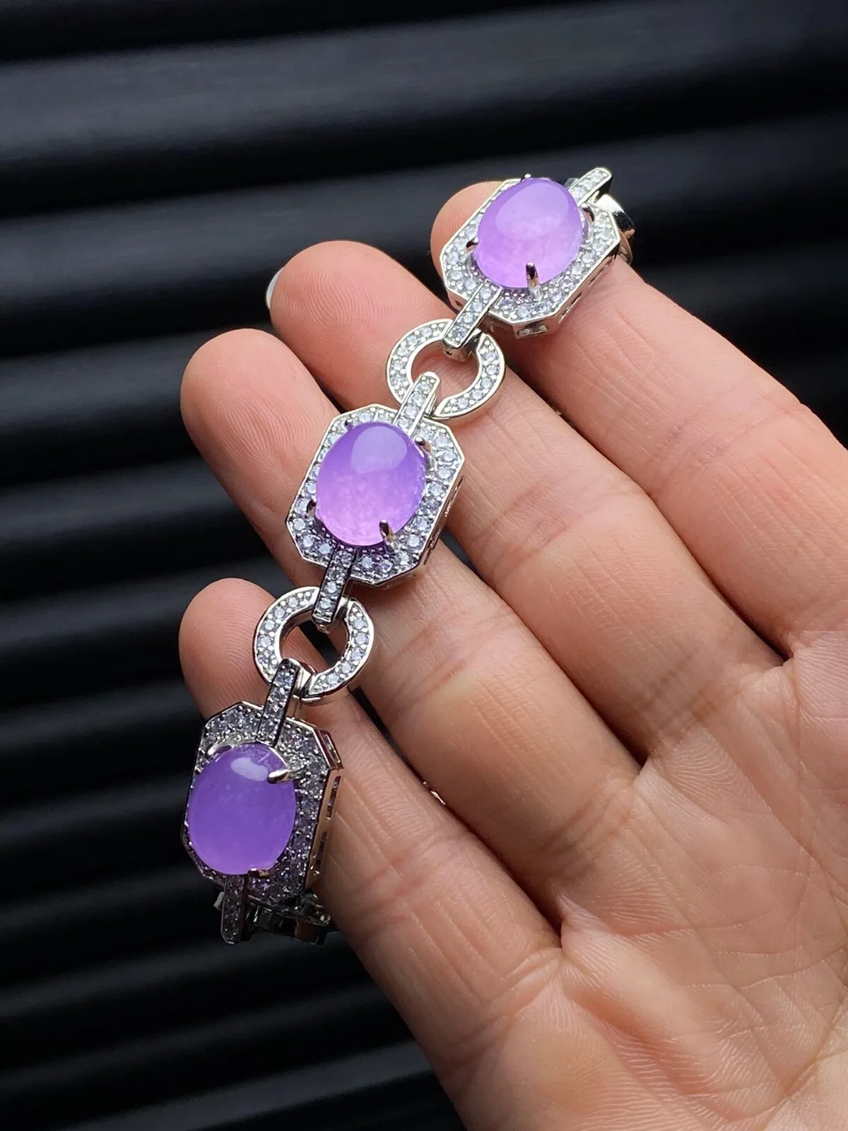 AAA Real Natural Ice purple Burmese Jade jadeite Bracelets Bangle 10X12mm