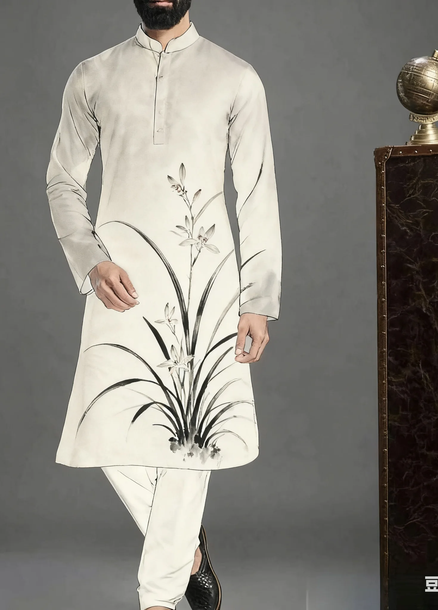 Kurt Modelli stampati digitali da uomo con molteplici kurtaasuha Robe regolare alla moda e vestibilità casual adatta a tutte le occasioni