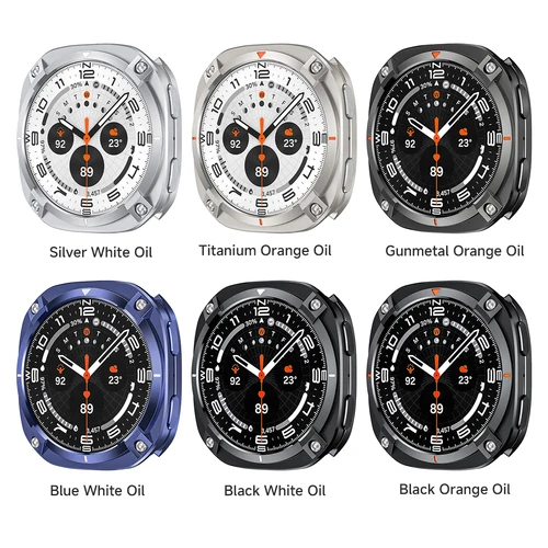 Imagen 2 del producto Funda metálica tipo armadura para Samsung Galaxy Watch 8, funda protectora de 44mm, accesorios, marco duro, parachoques protector de Metal para Galaxy Watch 8