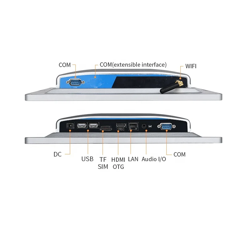 Terminal POS Android Industrial, pc de Panel todo en uno de 15 pulgadas con ordenador táctil de Marco abierto rs233 15