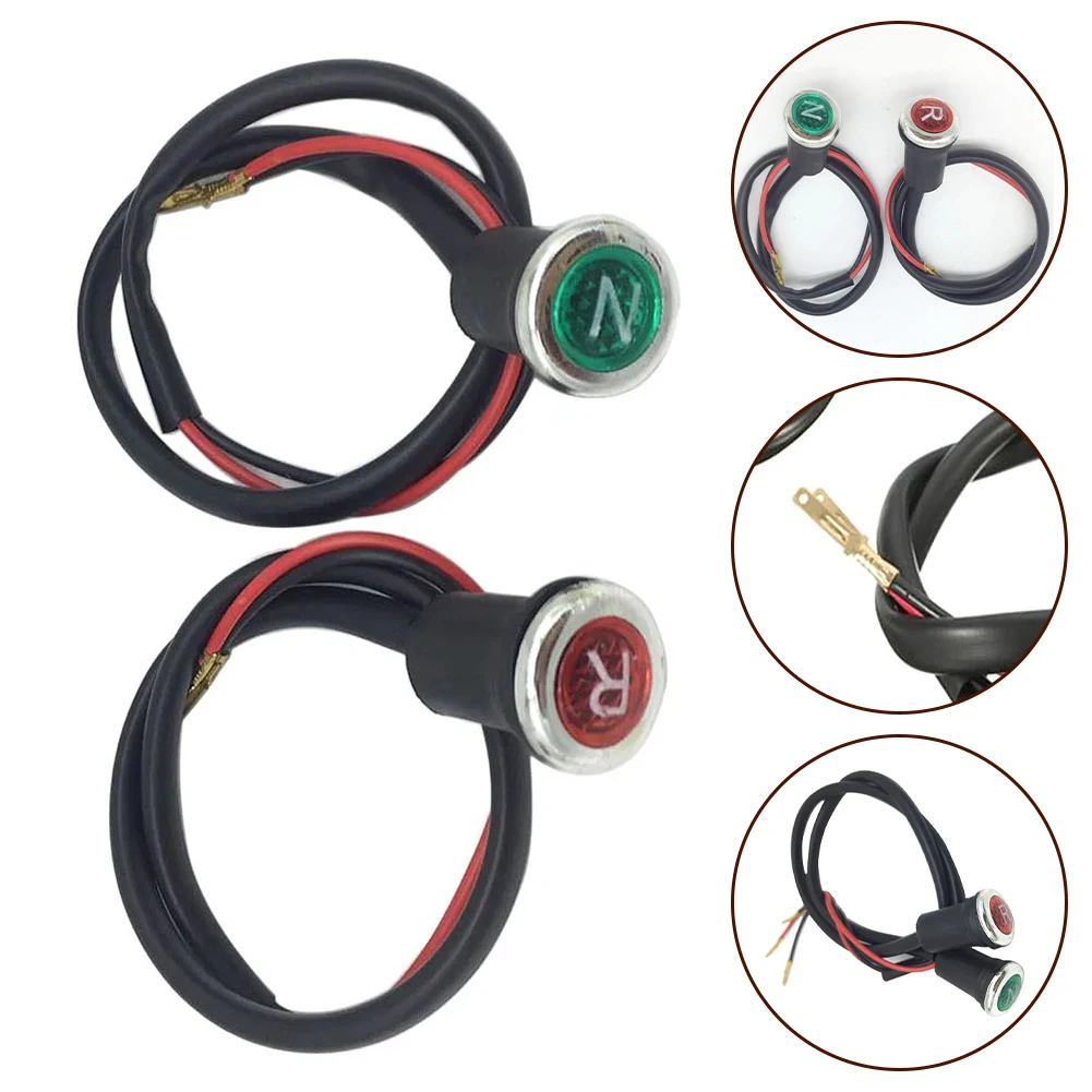 

2PCS Universal ATV Neutral Light Indicator&ATV Reverse Light Indicator For Roketa For For Loncin For Kan Tai Black