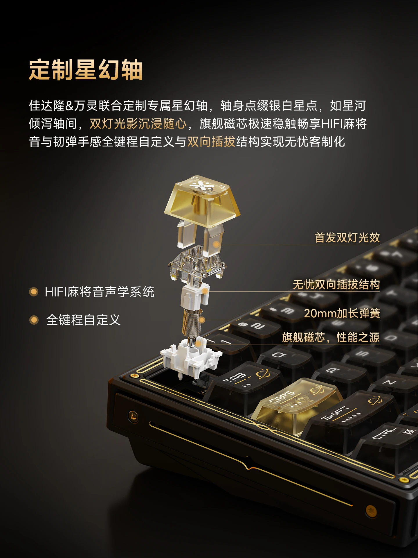 WLMOUSE Huan63 teclado con interruptor magnético 8K tasa de orollización RT0.001mm junta teclados de aleación de magnesio personalizados intercambiables en caliente para PC de juegos