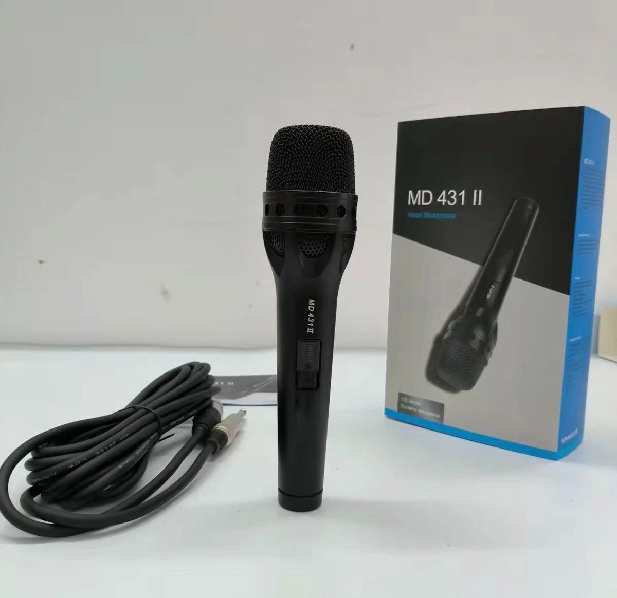MD431-2 Professional Karaoke Dynamic Handheld Conference & Home Use Live Vocal Recording Audio Podcasting Microphone