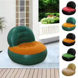 Inflatable Sofa Portable Blow Up Couch With Air Pump Air Chair Camping Furniture Folding Lazy Sofa For Indoor Outdoor