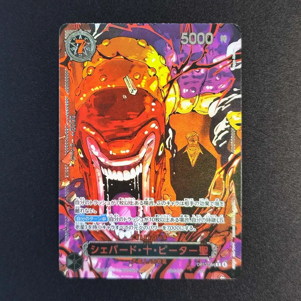 Diy One Piece Opcg VIJF ELDERS Relief Self Control Verzamel Handtekening Trading Flash Card Anime Cartoon Gift Kerstspeelgoed