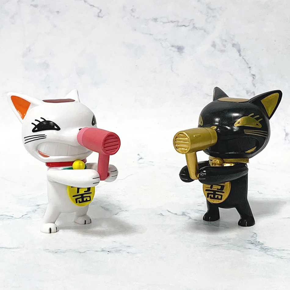 Figurka Anime DandaDan Suszarka do Włosów Turbo Babcia Figurka Lalka Ozdoba Kawaii Szczęśliwy Kot Gadżet Kolekcjonerski Rękodzieło Model Zabawka Anime Prezent