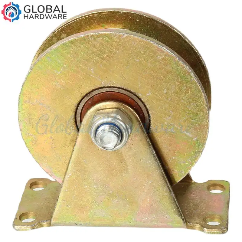 U-Shaped Bearing Groove Triangle Wheel Pulley – 90MM Heavy Duty for Movable Door Guide