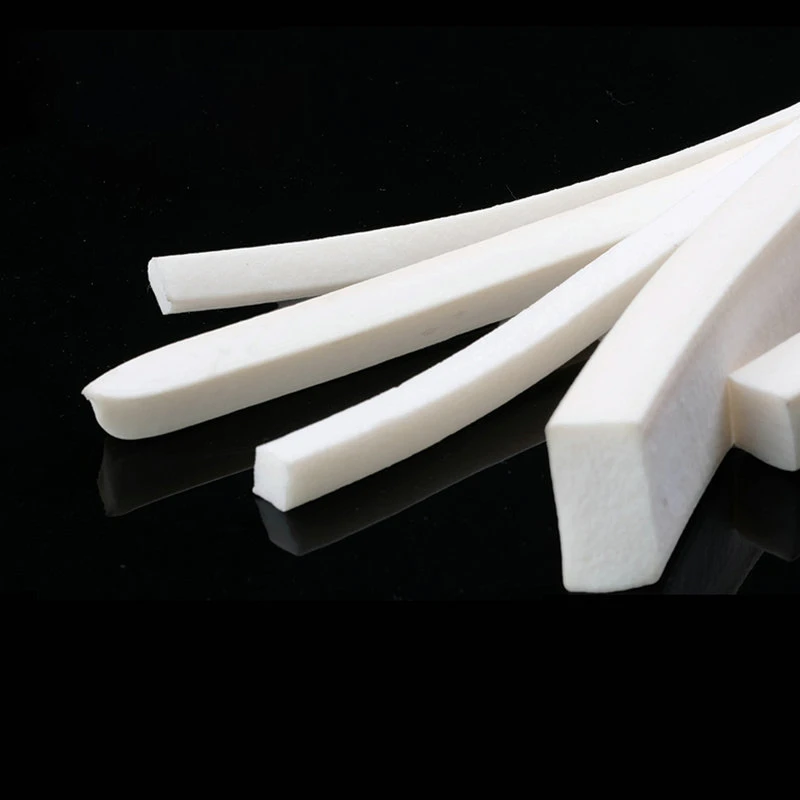

Sponge silicone foam square strip with high and low temperature resistance, high density, elasticity, and good flexibility.