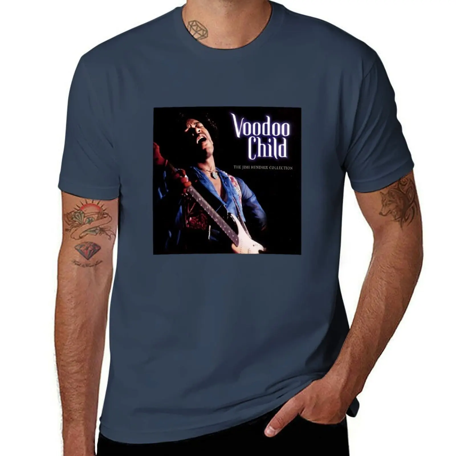 

Jímí Héndrix Voodoo Child The Jimi Collection Album Cover T-Shirt funny t shirts dark humor cotton tshirt 100% T-Shirt