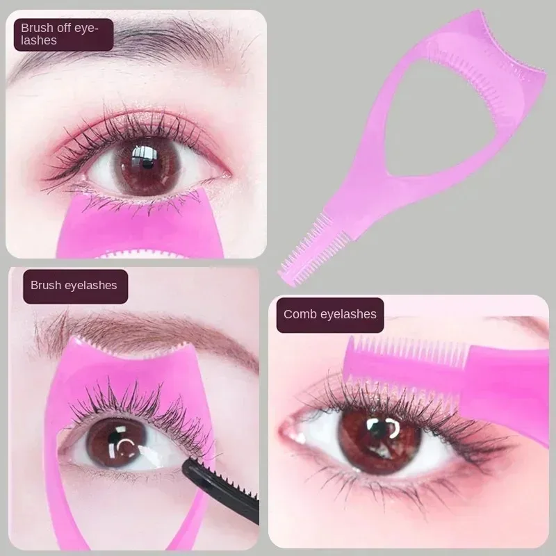 1-3 stücke 3 Farben Wimpern Werkzeuge 3 In 1 Make-Up Mascara Schild Schutz Curler Applikator Kamm Guide Karte make-up-Tool Schönheit Werkzeug