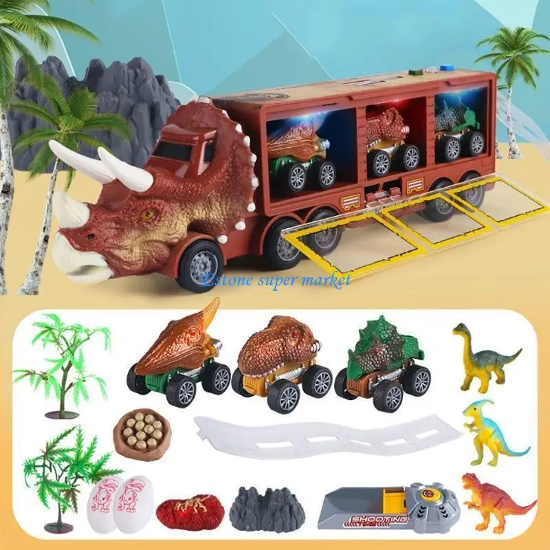 090B Cartoon Animal Dinosaur Toy with Songs LED Light & Roar Pre-Kindergarten Gift
