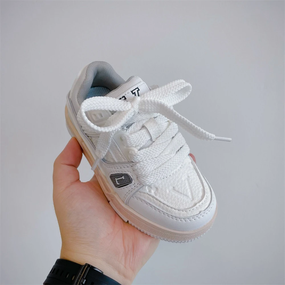 Designer Kids Shoes For Boys Girls Baby White Casual Fashion Sneakers Childrens Walking toddler Sports Trainers Size Eur 26-34