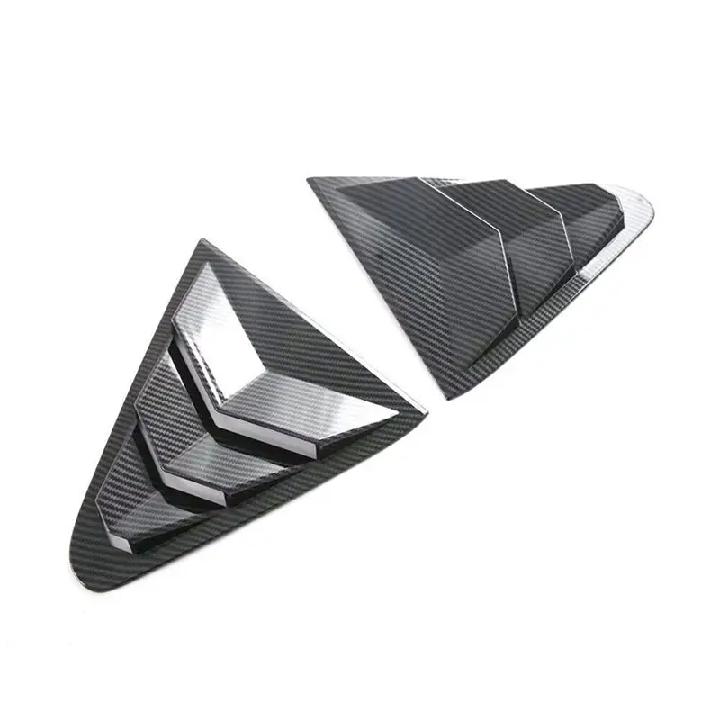 

For Subaru Crosstrek 2023 2024 Car Rear Window Louver Cover Trim Replacement Accessories ABS Carbon Fiber