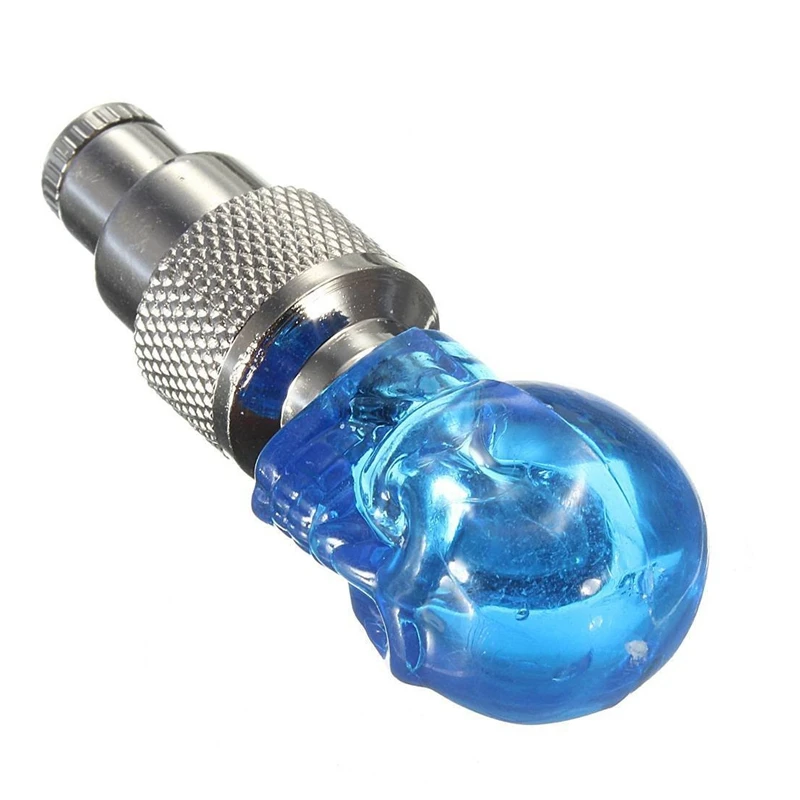 2X LED Light Valve Cap Spoke Light For Bicycle Auto Bike Rim Tire Blue