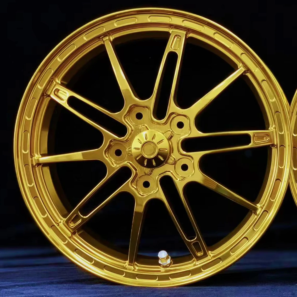 Custom Forged CNC Aluminum Motorcycle Wheels for Vespa GTS Sprint Primavera LX PX 12 13 Inch Billet Forged Anodized Rims