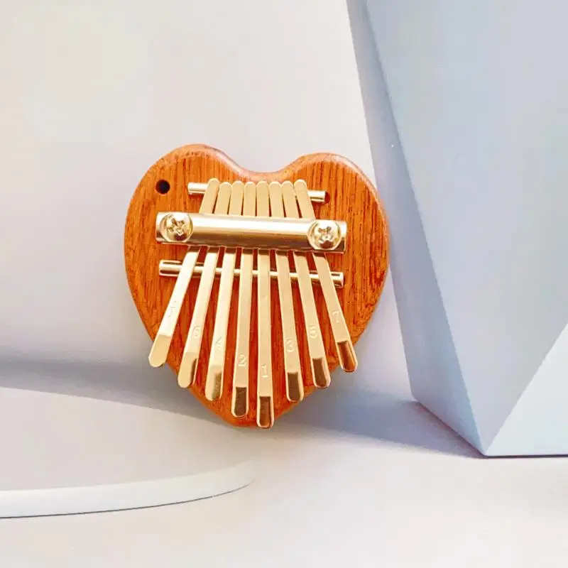 8 Key Mini Wooden Kalimba High Quality Exquisite Finger Thumb Piano Marimba Musical Good Accessory Pendant Gift