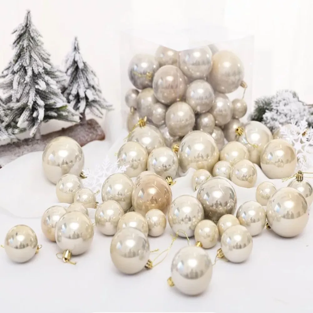 Fashion 37pcs Christmas Ball 4/5/6/7/8cm Gift Crafts Christmas Pendant Toy Party Supplies Christmas Tree Decorative Outdoor - Image 6
