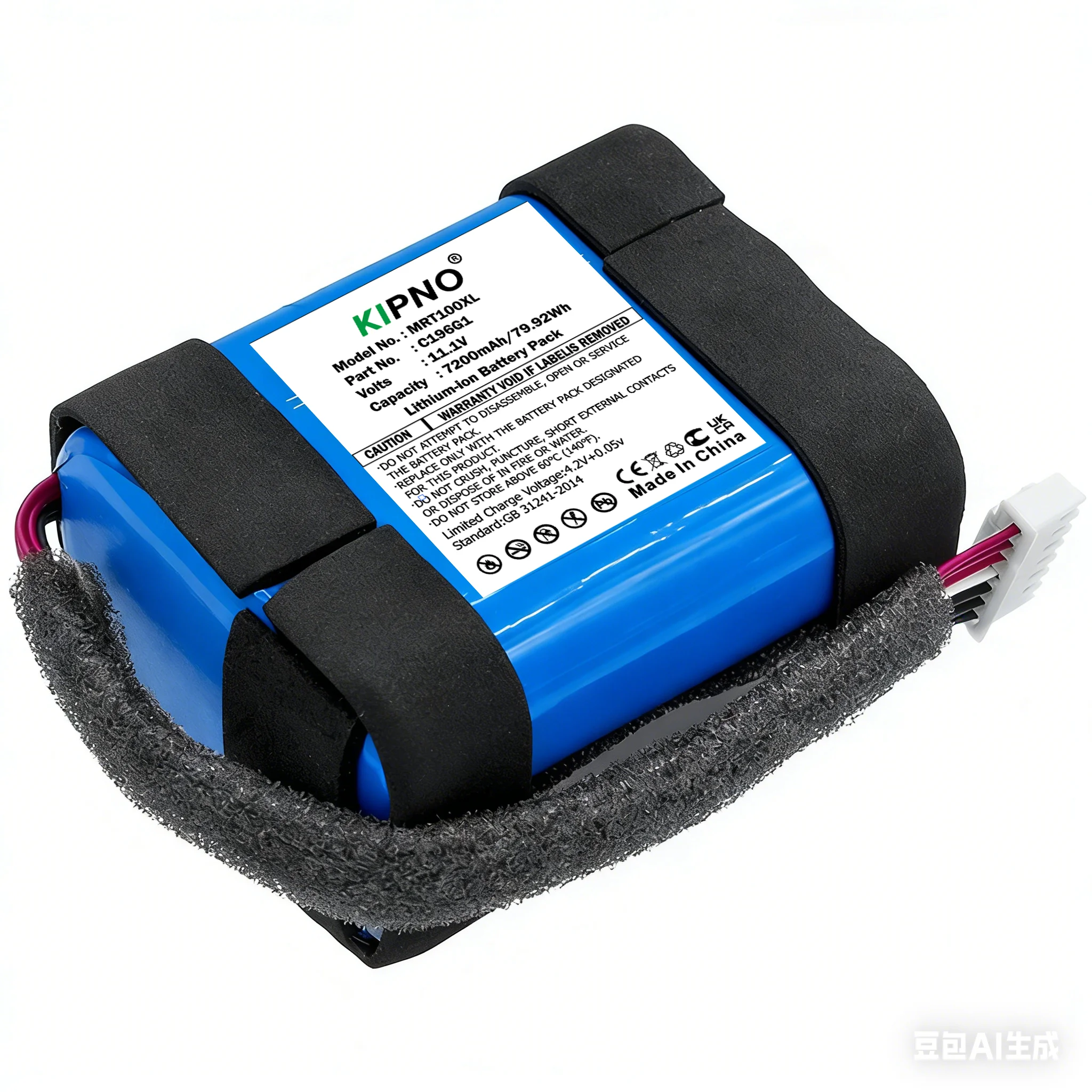 

KIPNO High Capacity Speaker Battery 11.1V 7200mAh C196G1 for Marshall Tufton High Capacity