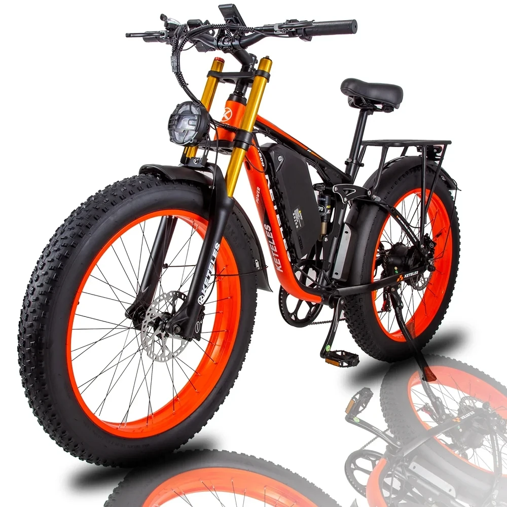 KETELES 2023 Hot Sale K800PRO 1000W 48V 18/23AH Electric Bike E bike bicycle with 26inch Fat Tire electric dirt bike