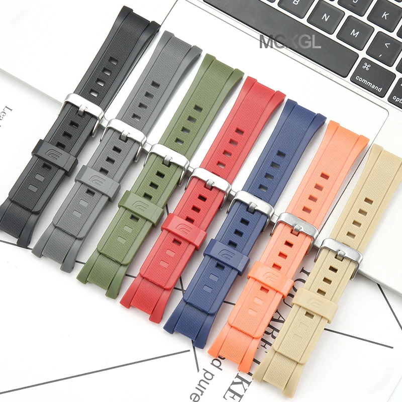 

Ремешок для часов из смолы для Casio ECB2000 ecb2000, мужской спортивный водонепроницаемый сменный ремешок для часов, аксессуары для часов, резиновый браслет