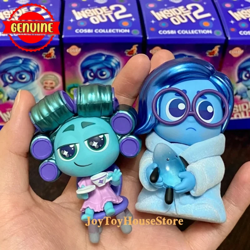 

Original Hottoys Inside Out 2 Blind Box Sadness Joy Anger Character Movie Product Figure Desk Ornament Birthday Surprise Gifts