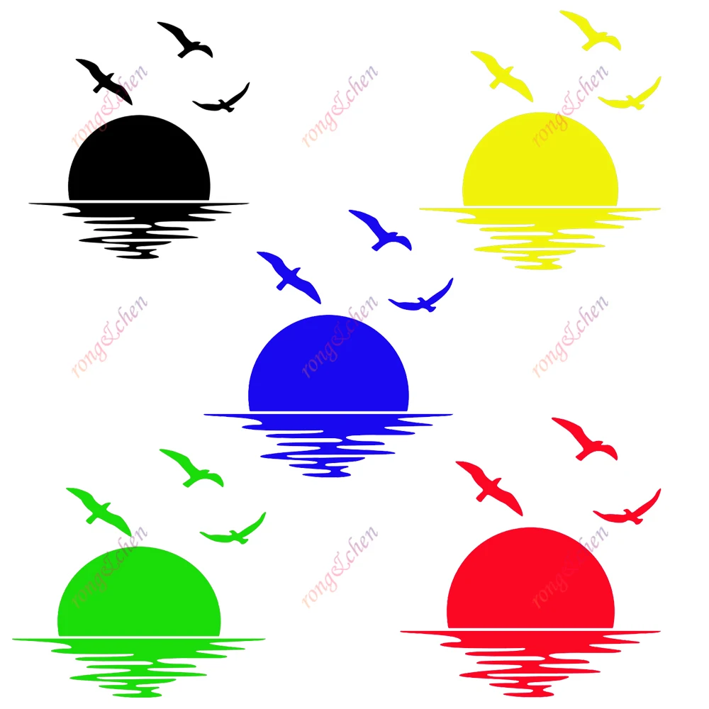 

Funny Car Sticker Sea Sunrise for Car Motorcycle Racing Helmet Laptop Trunk Body Car Window Surfboard Waterproof PVC Vinyl Decal