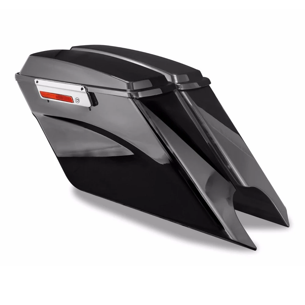 

Racepro 5 Down 5 Out Complete Motorcycle Extended Hard Saddlebag Kit for Fl 1996-2013