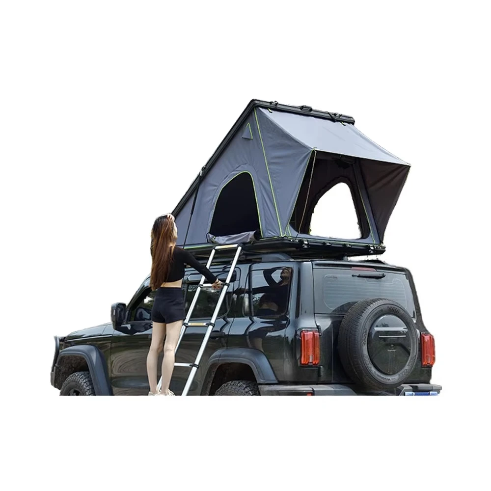 Aluminum Alloy Triangle Roof Tent Oxford Waterproof Fully Automatic Folding Outdoor Camping Self-driving Tour SUV Car Tent Room