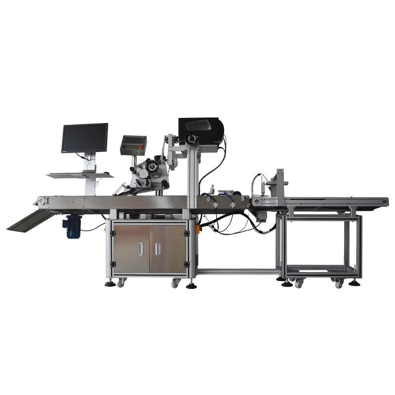 New Commercial Automatic Assembly Line Cards Foil Book Cardboard Gift Box Daily Necessities Bags Barcode Label Labeling Machine