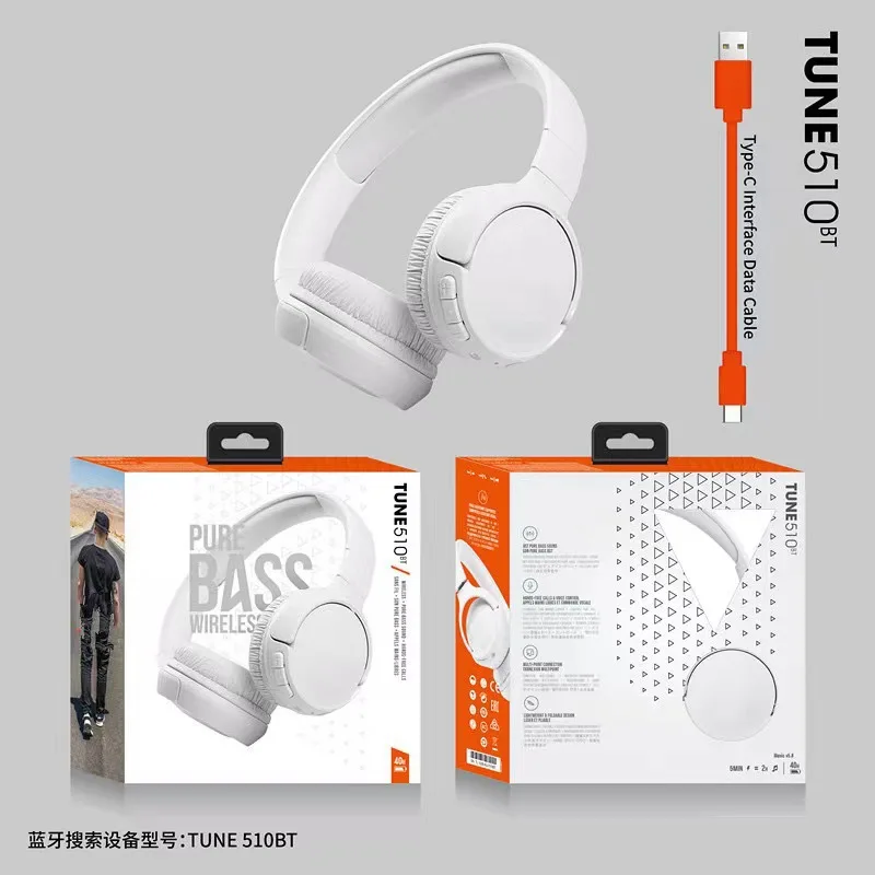 

2025 New TUNE510BT High Quality Bluetooth Earphones Wireless Headwear Low Bass Sports Gaming Earphones